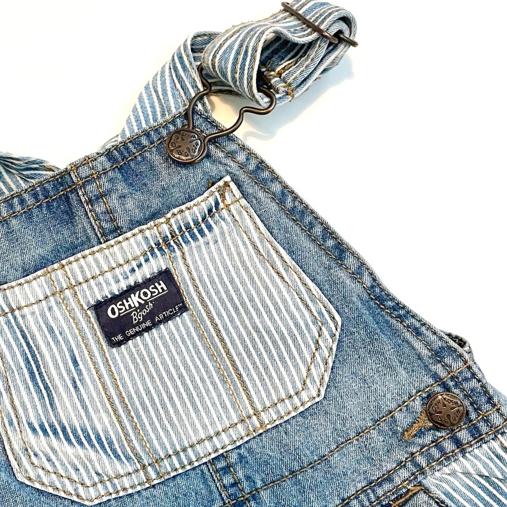 OshKosh Striped Shortalls | 18M